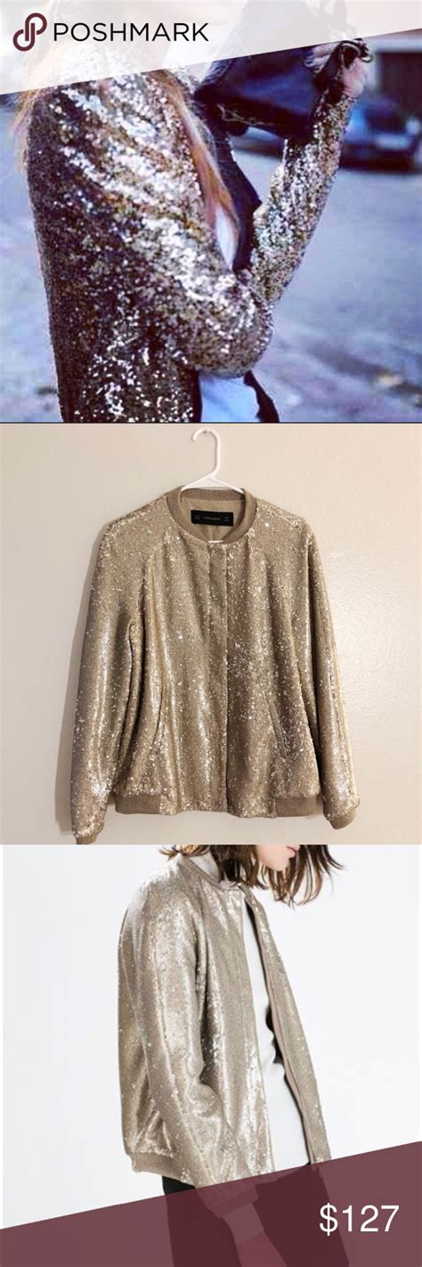 zara gold jacket